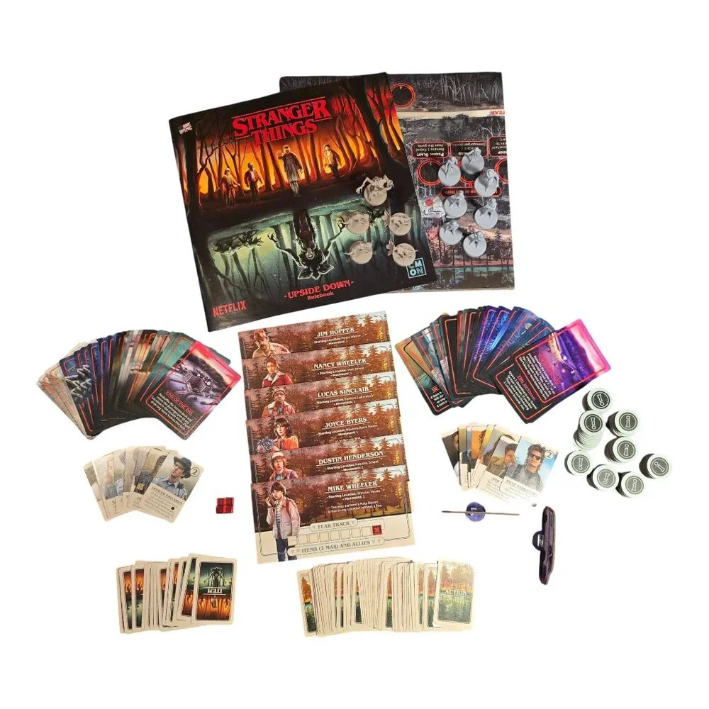 Stranger Things Upside Down Board Game Netflix CMON - 2023 Rob Daviau Complete